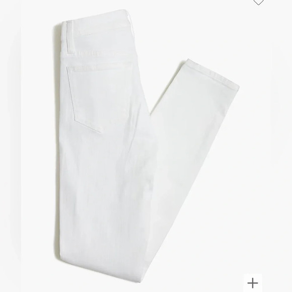 J.Crew Tall 9" mid-rise skinny jean in signature White stretch Size 33T - Picture 4 of 5